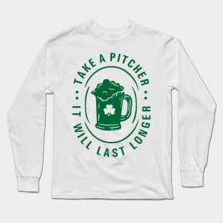 Take a Pitcher - St Patrick Long Sleeve T-Shirt